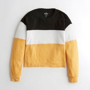 Hollister Long Sleeved Color-Block Tee